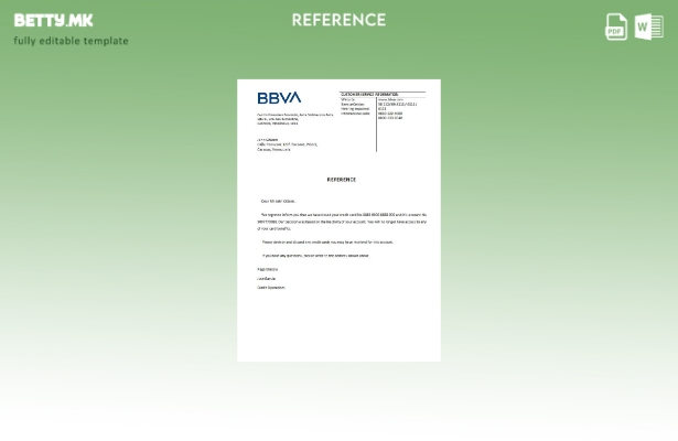 Референтен шаблон за затворање банка во модерен стил на Венецуела BBVA